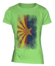 Arizona State Faded Flag Ladies T-Shirt
