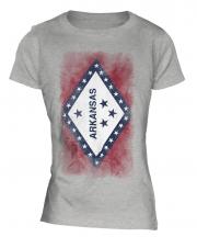 Arkansas State Faded Flag Ladies T-Shirt