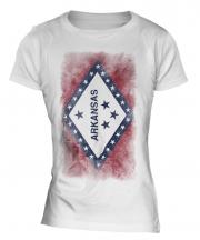 Arkansas State Faded Flag Ladies T-Shirt