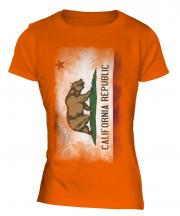 California State Faded Flag Ladies T-Shirt