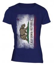 California State Faded Flag Ladies T-Shirt