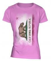 California State Faded Flag Ladies T-Shirt