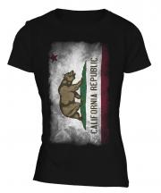 California State Faded Flag Ladies T-Shirt