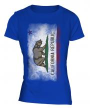 California State Faded Flag Ladies T-Shirt