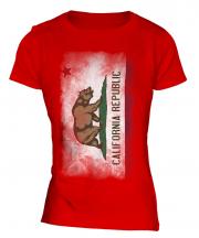 California State Faded Flag Ladies T-Shirt
