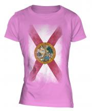 Florida State Faded Flag Ladies T-Shirt