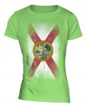 Florida State Faded Flag Ladies T-Shirt