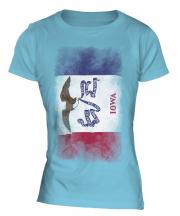 Iowa State Faded Flag Ladies T-Shirt