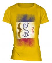 Iowa State Faded Flag Ladies T-Shirt