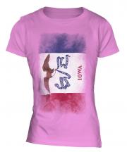 Iowa State Faded Flag Ladies T-Shirt