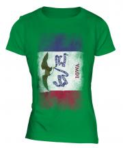 Iowa State Faded Flag Ladies T-Shirt