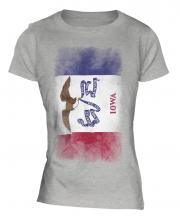 Iowa State Faded Flag Ladies T-Shirt