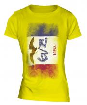 Iowa State Faded Flag Ladies T-Shirt