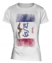Iowa State Faded Flag Ladies T-Shirt