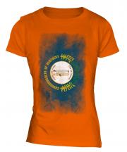 Kentucky State Faded Flag Ladies T-Shirt