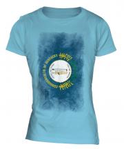 Kentucky State Faded Flag Ladies T-Shirt