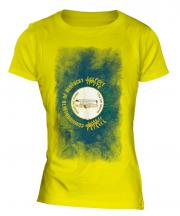 Kentucky State Faded Flag Ladies T-Shirt