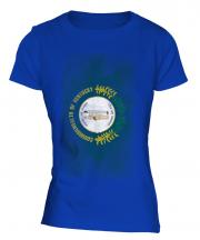 Kentucky State Faded Flag Ladies T-Shirt