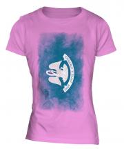 Louisiana State Faded Flag Ladies T-Shirt