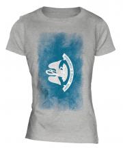 Louisiana State Faded Flag Ladies T-Shirt