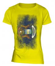 Michigan State Faded Flag Ladies T-Shirt
