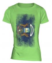 Michigan State Faded Flag Ladies T-Shirt
