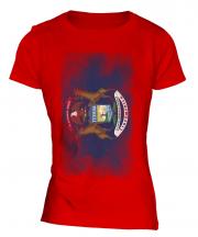 Michigan State Faded Flag Ladies T-Shirt