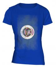 Minnesota State Faded Flag Ladies T-Shirt