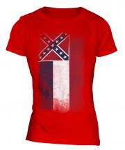 Mississippi State Faded Flag Ladies T-Shirt