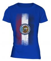 Missouri State Faded Flag Ladies T-Shirt