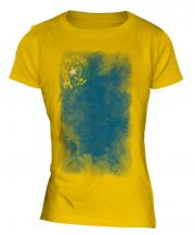 Nevada State Faded Flag Ladies T-Shirt