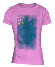 Nevada State Faded Flag Ladies T-Shirt