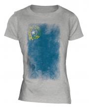 Nevada State Faded Flag Ladies T-Shirt