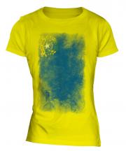 Nevada State Faded Flag Ladies T-Shirt