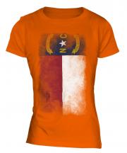 North Carolina State Faded Flag Ladies T-Shirt