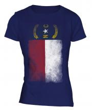 North Carolina State Faded Flag Ladies T-Shirt