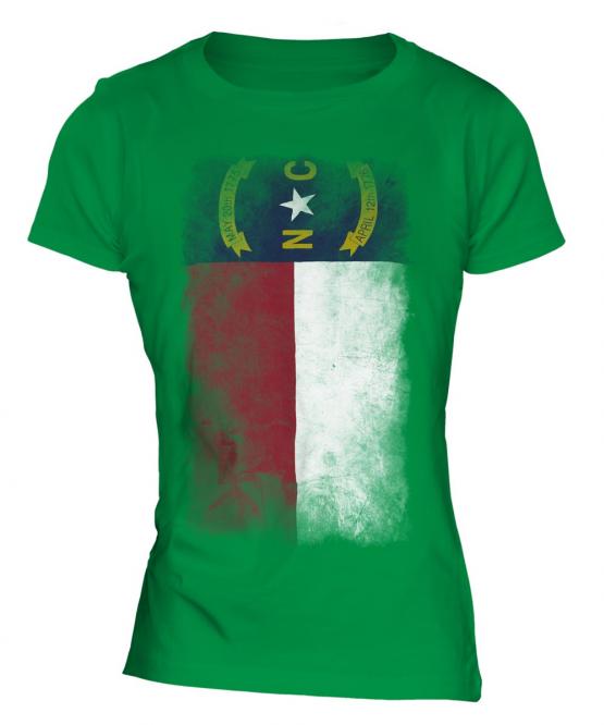 North Carolina State Faded Flag Ladies T-Shirt