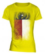 North Carolina State Faded Flag Ladies T-Shirt