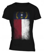 North Carolina State Faded Flag Ladies T-Shirt