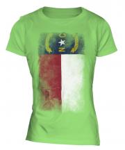 North Carolina State Faded Flag Ladies T-Shirt