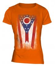 Ohio State Faded Flag Ladies T-Shirt