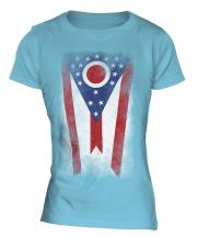 Ohio State Faded Flag Ladies T-Shirt