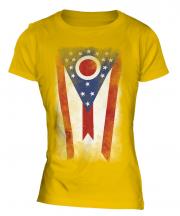 Ohio State Faded Flag Ladies T-Shirt
