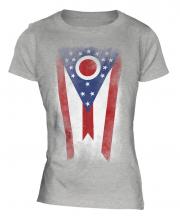 Ohio State Faded Flag Ladies T-Shirt