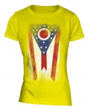 Ohio State Faded Flag Ladies T-Shirt