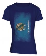 Oklahoma State Faded Flag Ladies T-Shirt