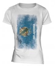 Oklahoma State Faded Flag Ladies T-Shirt