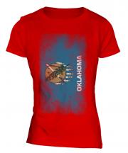 Oklahoma State Faded Flag Ladies T-Shirt