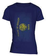 Oregon State Faded Flag Ladies T-Shirt
