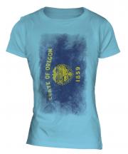 Oregon State Faded Flag Ladies T-Shirt